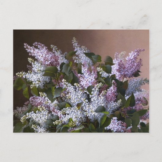 Vintag Lilacs Postkarte (Vorderseite)