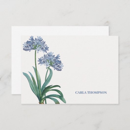 Vintag Lily Personalisiert Stationery (Vorne/Hinten)