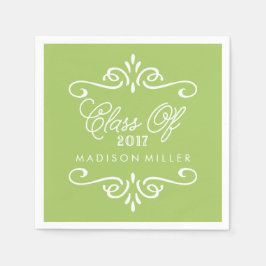 Vintag Lime Green | Abschluss Napkins Serviette