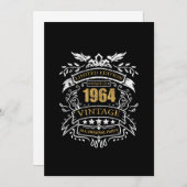 Vintag limitierte Auflage 1964 Geburtstagsgeschenk Einladung (Vorne/Hinten)