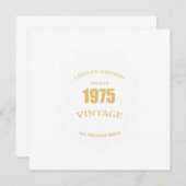 Vintag limitierte Auflage 1975 Geburtstagsgeschenk Einladung (Vorne/Hinten)