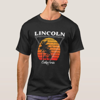 Vintag Lincoln California Palm Trees CA Retro T-Shirt