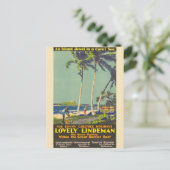 Vintag Lindeman Island Australia Reisen Postkarte (Stehend Vorderseite)