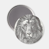 Vintag Lion Magnet (Vorderseite/Rückseite)