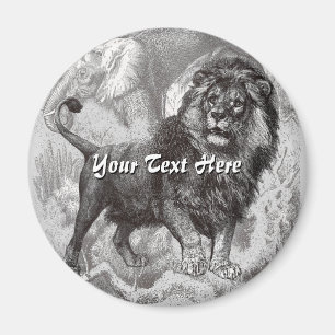 Vintag Lion Magnet