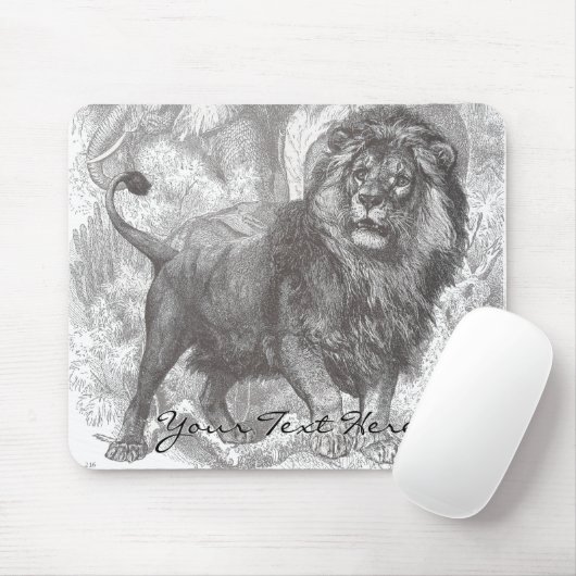 Vintag Lion Mousepad (Mit Mouse)