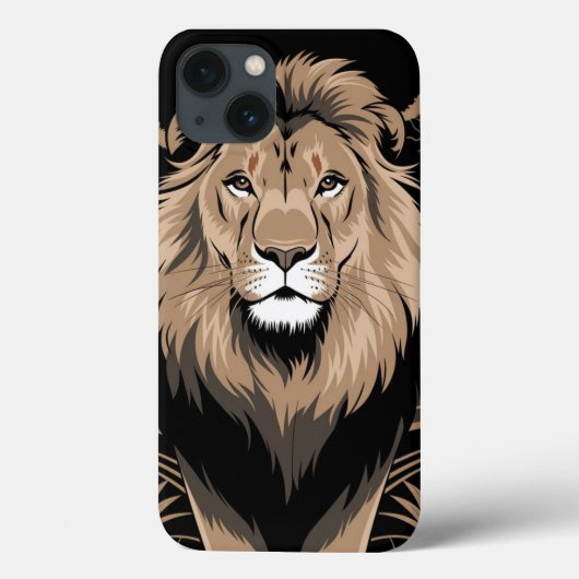 Vintag Lion Portrait Case-Mate iPhone Hülle (Rückseite)