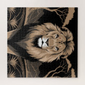 Vintag Lion Portrait Puzzle (Horizontal)