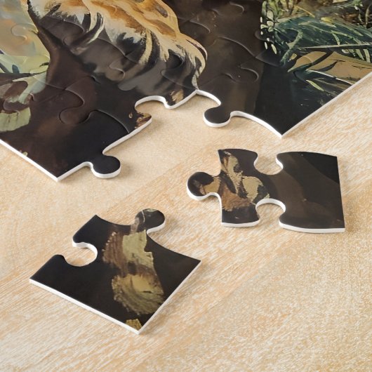 Vintag Lion Portrait Puzzle (Seite)