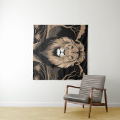 Vintag Lion Portrait Wandteppich (Beispiel (Horizontal))