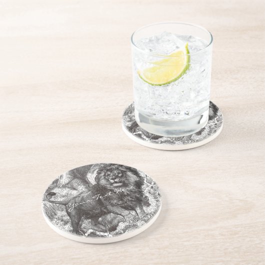Vintag Lion Untersetzer (Seite)