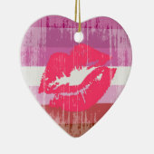 Vintag Lipstick Lesben Keramikornament (Rechts)