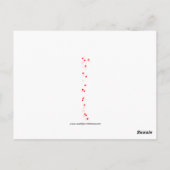 Vintag Little Boy Serenades Little Girl Valentine Postkarte (Rückseite)