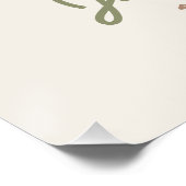 Vintag Little Buckaroo 1. Geburtstag Begrüßungszei Poster (Ecke)