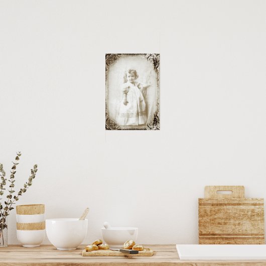 Vintag Little Girl 2 Poster (Küche)