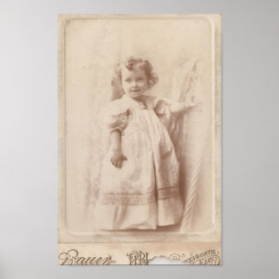 Vintag Little Girl Poster