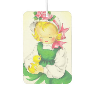 Vintag Little Girl Retro Niedlich Autolufterfrischer