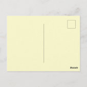 Vintag Little Girl Retro Niedlich Postkarte (Rückseite)