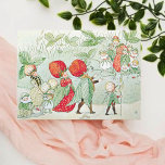 Vintag Little Lassie Fairy Garden Elsa Beskow<br><div class="desc">Diese Karte zeigt eine wunderschöne Vintage Abbildung von Elsa Beskow von "Little Lassie in the Garden" 1920. Lass ihnen wissen,  dass du an sie denkst mit dieser skurrilen Gartenszene.</div>