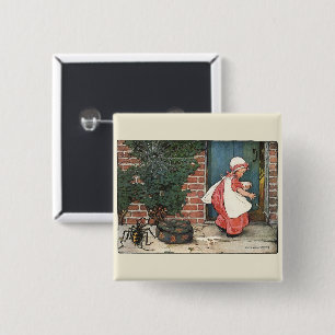 Vintag Little Miss Muffet Spider Kinderzimmer Rhym Button