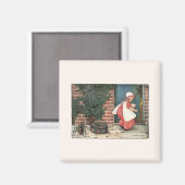 Vintag Little Miss Muffet Spider Kinderzimmer Rhym Magnet (Vorderseite/Rückseite)