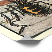 Vintag Little Miss Muffet Spider Kinderzimmer Rhym Poster (Ecke)