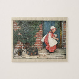 Vintag Little Miss Muffet Spider Kinderzimmer Rhym Puzzle