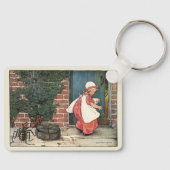 Vintag Little Miss Muffet Spider Kinderzimmer Rhym Schlüsselanhänger (Vorderseite)