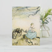 Vintag Little Miss Muffet von Arthur Rackham Einladung (Stehend Vorderseite)