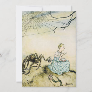 Vintag Little Miss Muffet von Arthur Rackham Einladung