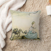Vintag Little Miss Muffet von Arthur Rackham Kissen (Decke)