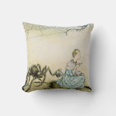 Vintag Little Miss Muffet von Arthur Rackham Kissen (Vorderseite)