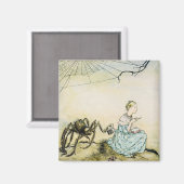 Vintag Little Miss Muffet von Arthur Rackham Magnet (Vorderseite/Rückseite)