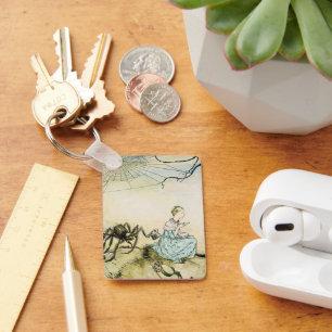 Vintag Little Miss Muffet von Arthur Rackham Schlüsselanhänger