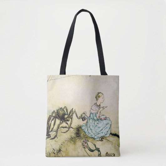 Vintag Little Miss Muffet von Arthur Rackham Tasche (Vorderseite)