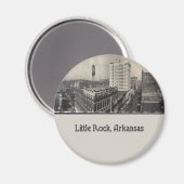 Vintag Little Rock Arkansas Magnet (Vorderseite/Rückseite)