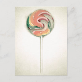 VINTAG LOLLIPOP POSTCARD POSTKARTE
