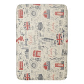 Vintag London Bathmat Badematte (Vorderseite Vertikal)