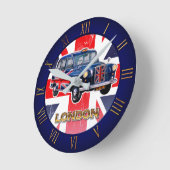 Vintag London Black Cab Runde Wanduhr (Winkel)
