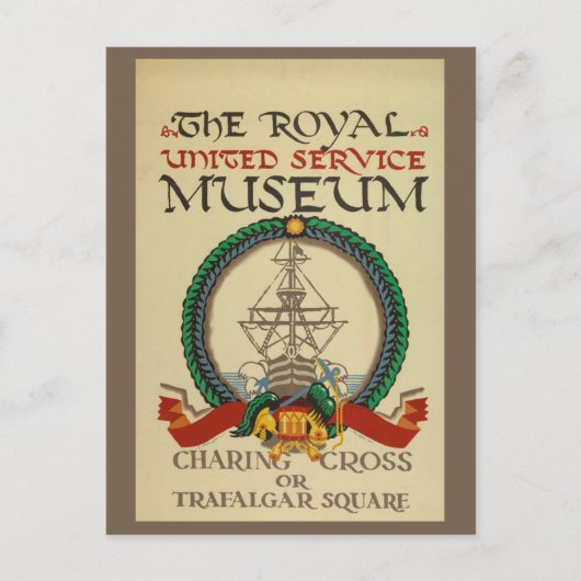 Vintag London England British Museum Travel Postkarte (Vorderseite)