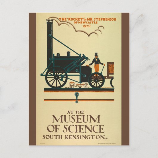 Vintag London England British Science Travel Postkarte (Vorderseite)