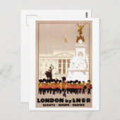 Vintag London England British Tourism Travel Postkarte (Vorne/Hinten)