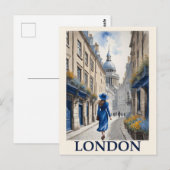 Vintag London England British Travel Postkarte (Vorne/Hinten)