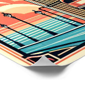 Vintag London England Reiseplakat Poster (Ecke)