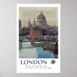 Vintag London GWR Frank H. Mason Travel Poster