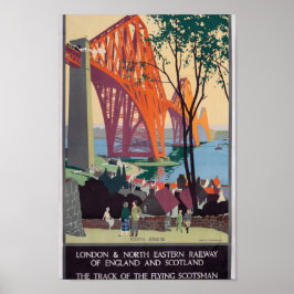 Vintag London, Schottland, Bahnreisepaket Poster