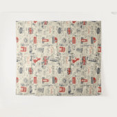 Vintag London Tapestry Wandteppich (Vorderseite (Horizontal))