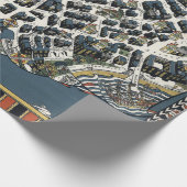 Vintag London Theatreland Map 1915 Geschenkpapier (Ecke)