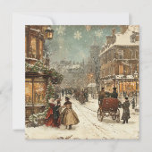 Vintag London Winter Classic Feiertagskarte (Vorderseite)