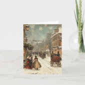 Vintag London Winter Classic Karte (Vorderseite)